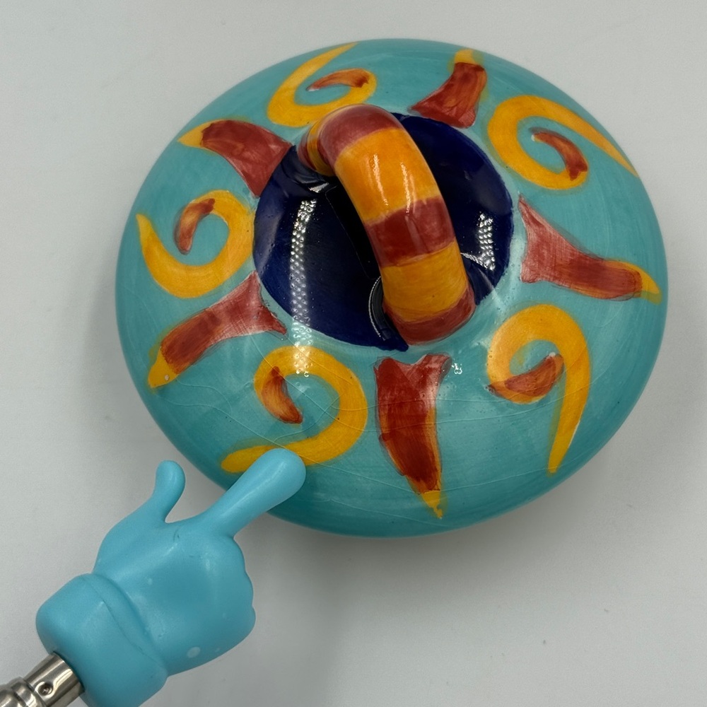 Vibrant Sun Design Ceramic Teapot - Multicolor - Picture 10 of 16